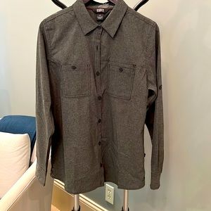 Womens Outdoor a research gray blouse